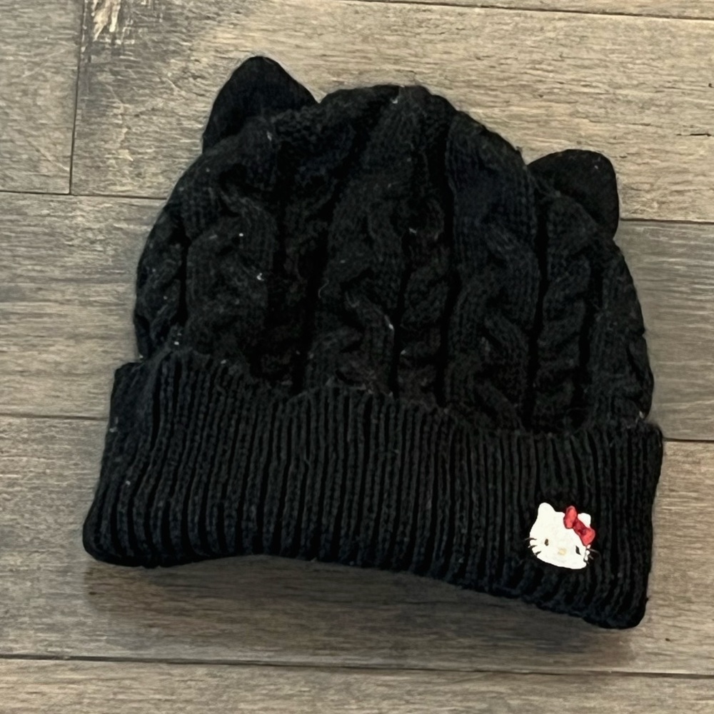 Hello Kitty Sanrio Black Cat Beanie Hat
